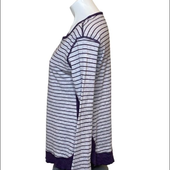 Columbia winter adventure purple and gray striped long sleeve top size M - Picture 9 of 16